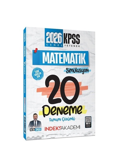İndeks Akademi 2026 Kpss Matematik Simülasyon 20 Deneme Çözümlü - Metin Şimşek