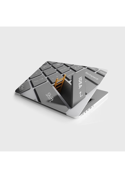 Laptop Sticker Notebook Kaplama Etiketi 3D Idea