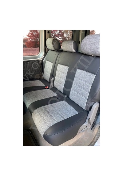Vk Auto Volkswagen Caddy Araca Özel Koltuk Kılıfı Gri-antrasit