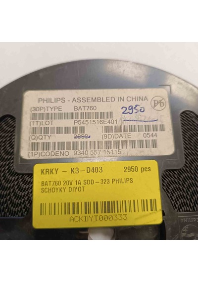 Bat760 20v 1a Sod-323 Phılıps Schoyky Diyot 75 Adet