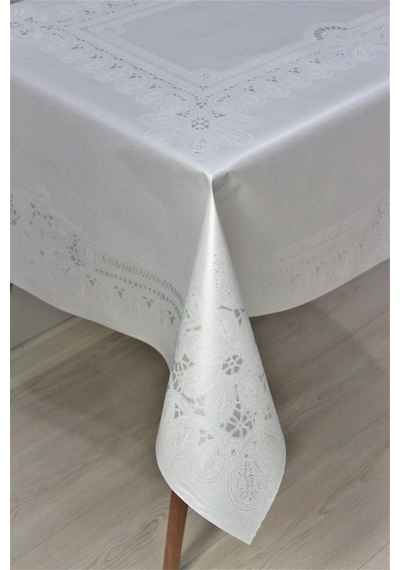 Elyaf Astarlı Silinebilir Pvc 120x160 Hazır Muşamba Masa Örtüsü - Doradüzzincir 001