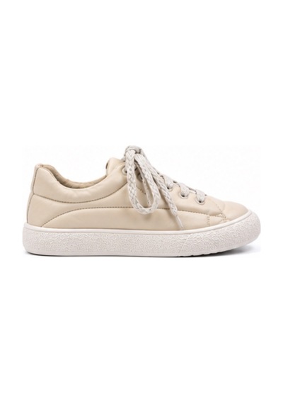 N Napa Shoe Np.7809.bej Deri Sneaker