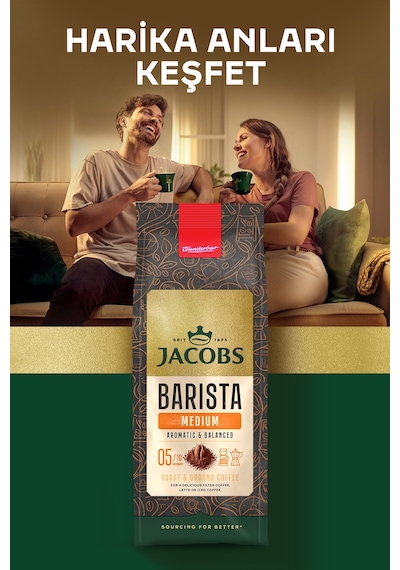 Jacobs Filtre Kahve Barista Serisi Aromatik ve Dengeli Medium 4 x 200 G