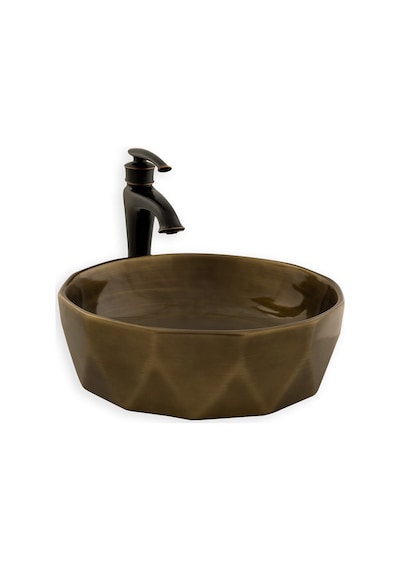 Eva Banyo Lena E-2110Br Tezgah Üstü Porselen Lavabo