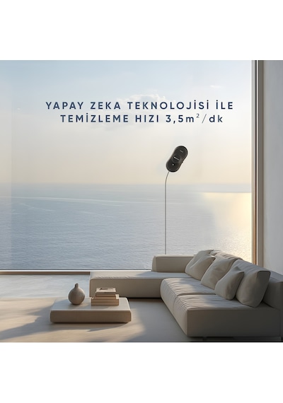 Akıllı Cam Silme Robotu Su Hazneli