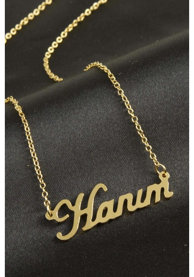 Ilkeshop Hanım İsimli Kolye -sarı altın