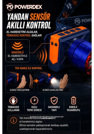 Şarjlı Kafa Feneri 3000 Lümen Zoomlu Ipx4 Su Geçirmez Type-c Şarjlı Led Kamp Avcı Balıkçılık Tamir L Çok Renkli