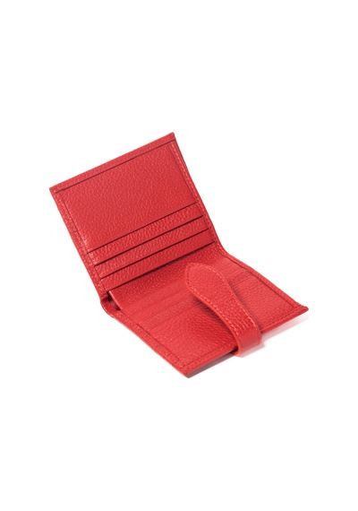 Kırmızı Cüzdan & Kartlık Unisex 800 Grande Deri Cüzdan Kartlık