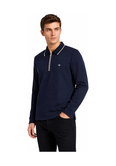 Advante Erkek Mevsimlik Spor Polo Yaka Fermuarlı Sweatshırt Bgl-st05468 Lacivert