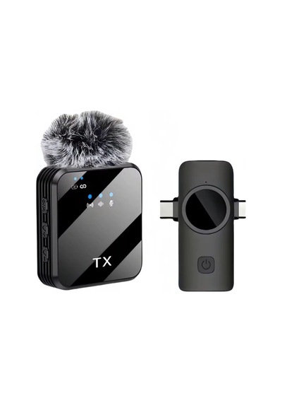 Coverzone Kablosuz Yaka Mikrofonu Tekli Mikrofon İphone 15 16 17