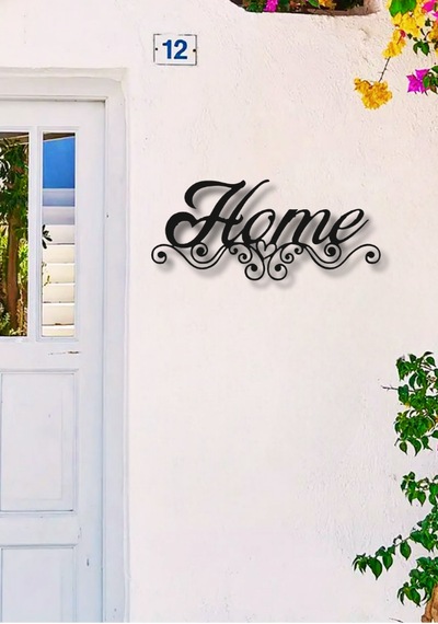 Home Yazısı Metal Duvar Dekoru