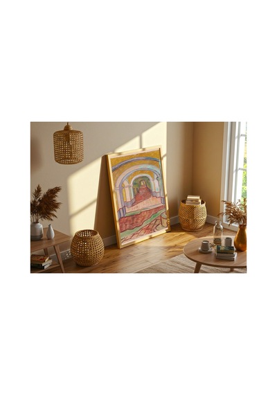 Klasik Sanat Van Gogh Akıl Hastanesi Koridoru Çerçevesiz Poster 21x30 Cm A4 Tablo Klasik Sanat