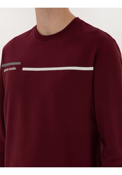 Pierre Cardin Erkek Bordo Sweatshirt 50317675-vr014 Bordo