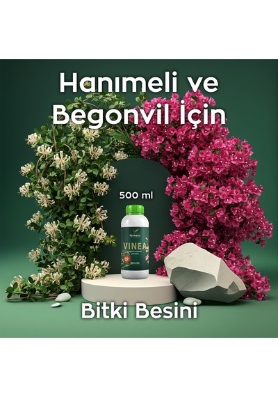Vinea 500 Ml Dış Mekan Süs Bitkisi Besini - Begonvil Ve Hanımeli İçin Hızlı Büyüme Güçlü Sarmaşıklar 500 ML
