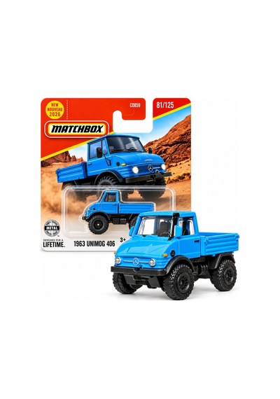 Matchbox 1963 Mercedes-benz Unimog 406 Mavi 1:64 81/125 Jhn56
