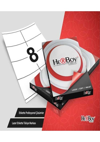 Herboy Etiket-laser 105x70mm Hb-1208 Beyaz