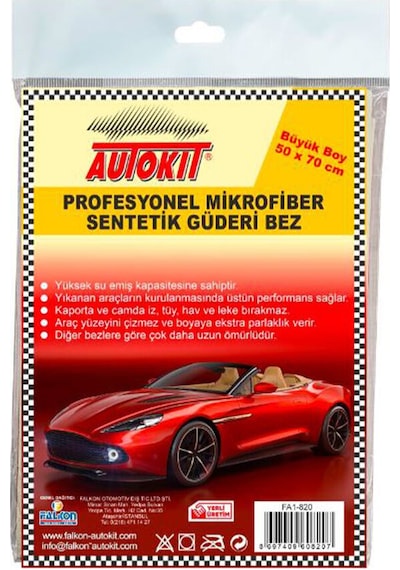 4 Adet Autokit Sentetik Güderi 50x70 Cm