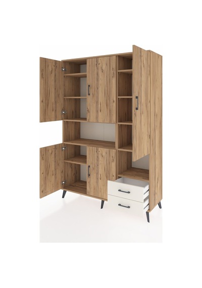 Hyperion Dolap 10 Raflı 2 Çekmeceli 5 Kapaklı 132x44x195 Çam-... Çam Hyperion Dolap 10 Raflı 2 Çekmeceli 5 Kapaklı 132x44x195 Çam-... Çam