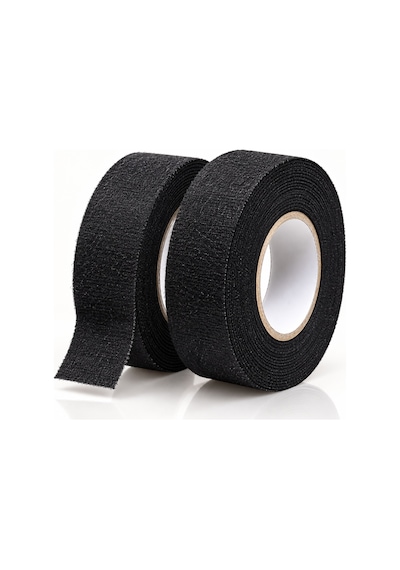 2 Adet Yanmaz Tüylü Bez Bantı Kumaş 18 Mm X 8 Metre Kablo Sarma İzolasyon Bandı Isı Dayanımı 105 C