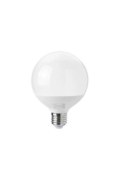 Ikea Solhetta Led Ampul E27 , Küre Opal Beyaz, 1521 Lm, Reostalı