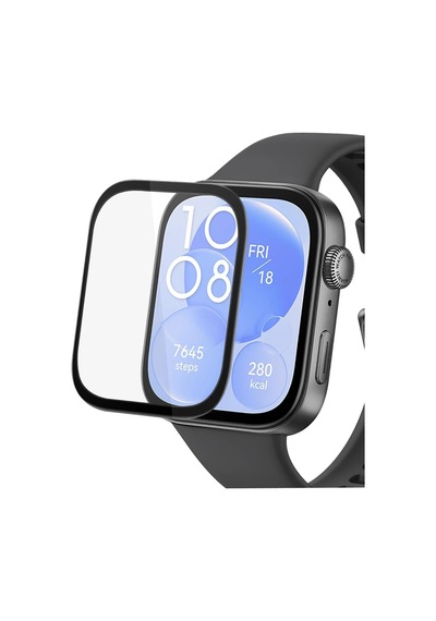 Mey İthalat Huawei Watch Fit 3 Polymer Nano Ekran Koruyucu - Şeffaf