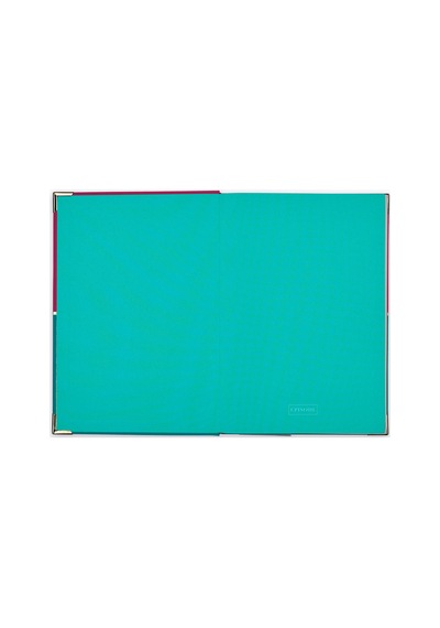 17x24 Ciltli Colourblock Duo - Teal Raspberry Çok Renkli