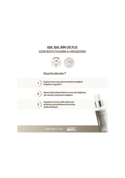 Sasy Pink Işıltılı Vücut Spreyi Kokunla Işılda 100 Ml