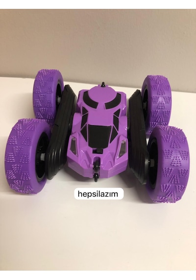 Uzaktan Kumandalı 360 Dönen Şarjlı Akrobat Stunt Car Araba Mor