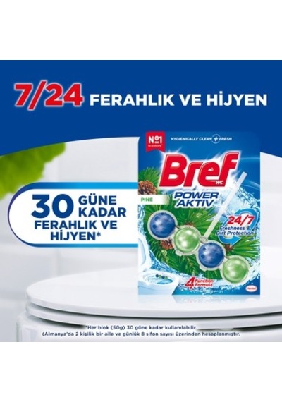 Tuvalet Bloğu 2'li Çam Kokulu Etkili Temizlik Ürünü