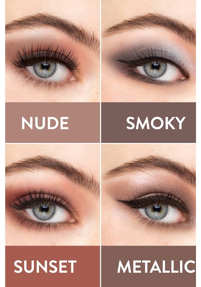 Flormar 10'lu Far Paleti (AÇIK NUDE VE TOPRAK TONLARI) - Eyeshadow Palette - 001 Nude - 8690604479511