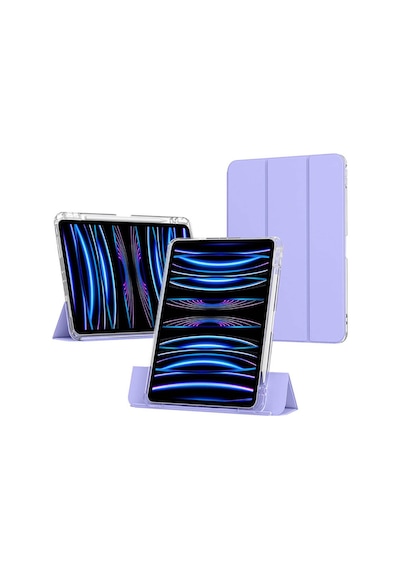 Apple Uyumlu iPad Air 11 2024 Kılıf Magnetik Ayrılabilen Aihttgli Zore Sliding Tablet Kılıfı-siyah