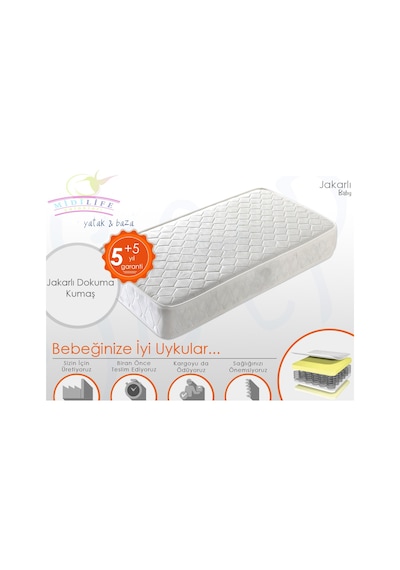 70 x 170 Midilife Ortopedik Tek Kişilik Yatak 70 x 170 Yaylı Yatak