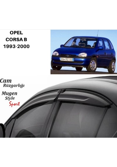 Opel Corsa B Cam Rüzgarlığı - Kutulu Gönderim - Lazer Kesim