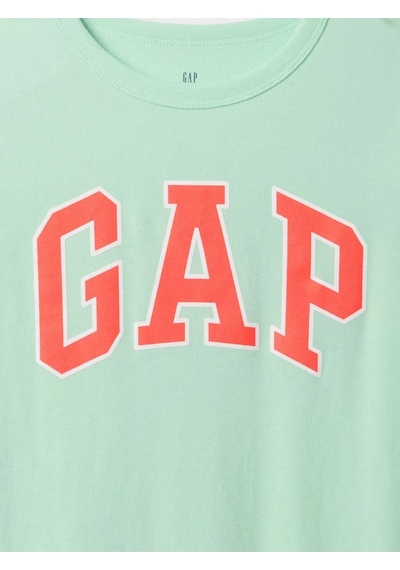 Gap Erkek Çocuk Grafikli T-shirt Su Yeşili-5993 Yeşil
