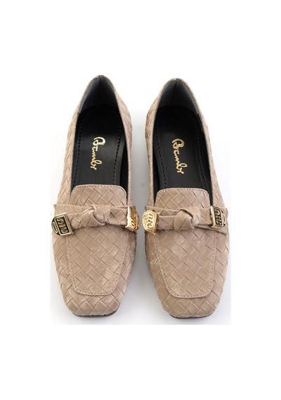 Bambi Vizon Kadın Loafer Ayakkabı K01641022471 Vizon