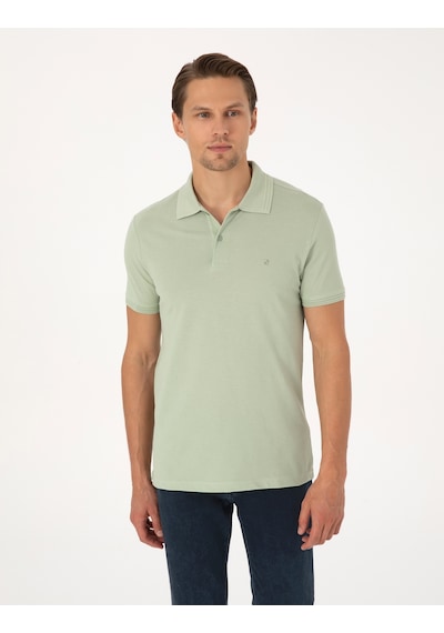 Pierre Cardin Erkek Çağla Tişört Basic 50325323-vr016 Yeşil
