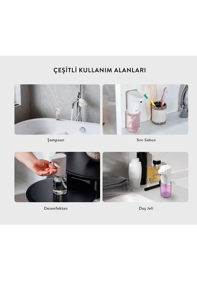 Sıvı Sabunluk Otomatik Sensörlü Kremlik Şampuanlık Pilli Hareket Sensörlü Fotoselli Otomatik 300ml Beyaz Sl-u02 Çok Renkli Sıvı Sabunluk Otomatik Sensörlü Kremlik Şampuanlık Pilli Hareket Sensörlü Fotoselli Otomatik 300ml Beyaz Sl-u02 Çok Renkli
