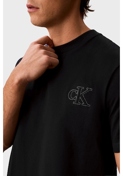 Calvin Klein % 100 Pamuk Regular Fit Bisiklet Yaka T Shirt Lv04rg220gub1 Erkek T Shirt Lv04rg220g Ub1 Siyah