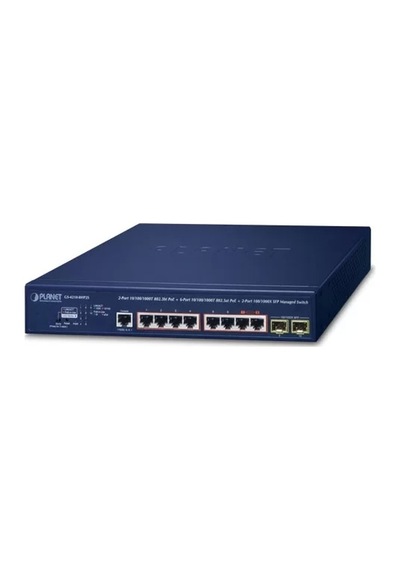 Planet PL-GS-4210-8HP2S 2 Port 1000t Poe 6 Port 100t 2 Port Sfp Managed Switch