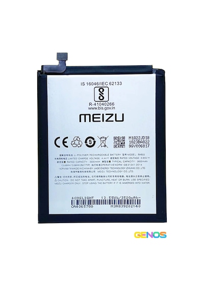 Meizu Note 8 Batarya Pil Ba822 3600 Mah Pil M822h
