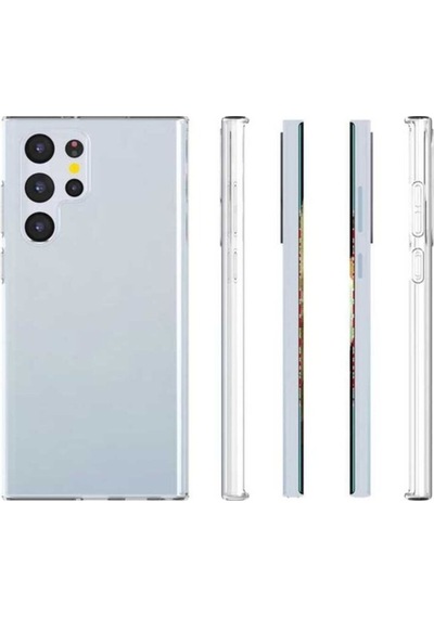 Galaxy S22 Ultra Kılıf Zore Süper Silikon Kapak Renksiz