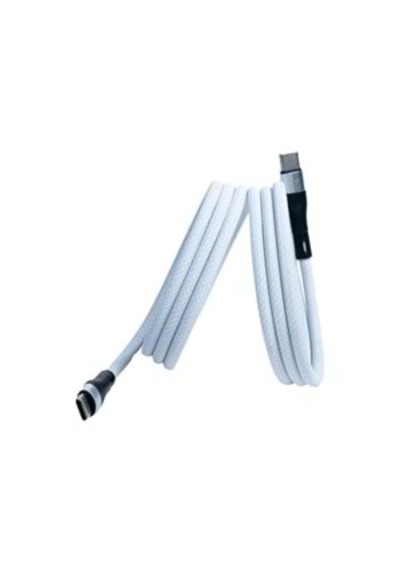 Ks-cc01 Beyaz Manyetik Usb-c-c Kablo 1 M, Süper Hızlı