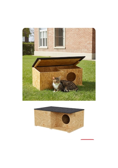 Kedi Kedi Yuvası Kedi Kulübesi Kedi Barınağı 1 Kedilik İç Ve Dış Mekan Isı Ve Su Yalıtımlı