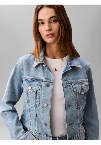 Calvin Klein Clavin Klein Ls Classıc Trucker C, 1xt Mavi Kadın Kot Ceket