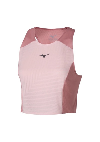 Mizuno Tech Light Crop Top Kadın Tişört Pembe Çok Renkli