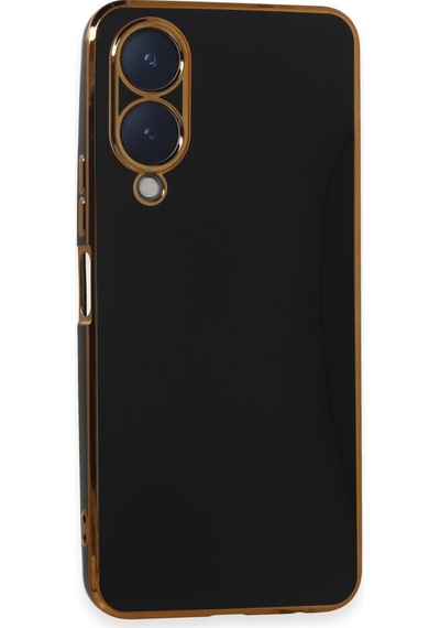 Vivo Y17s Uyumlu Kılıf Volet Silikon - Siyah