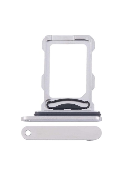 Apple Uyumlu iPhone 16 Pro Sim Çekmecesi Tek Sim İçin Sim Kart Yuvası Beyaz Titanyum Renk