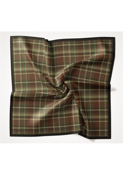 Silk Home Viskon Velora Eşarp Dört Mevsim Ekose Desen Antrasit 90x90 Çok Renkli