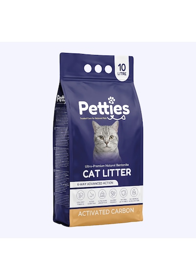 Petties Aktif Karbonlu Kedi Kumu 10 Lt