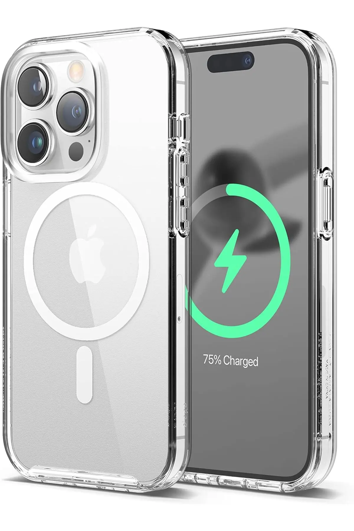 İphone 15 Pro Max Şeffaf Mika Kılıf Magsafe Uyumlu Sararmayan İnce Koruyucu Telefon Kılıfı Seffaf